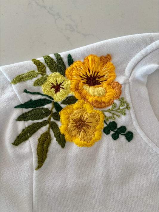 Golden Flowers Sweatshirt