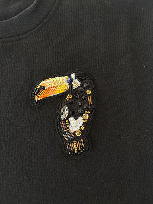 Beaded Toucan Sweatshirt