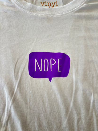 “nope” crop T-Shirt