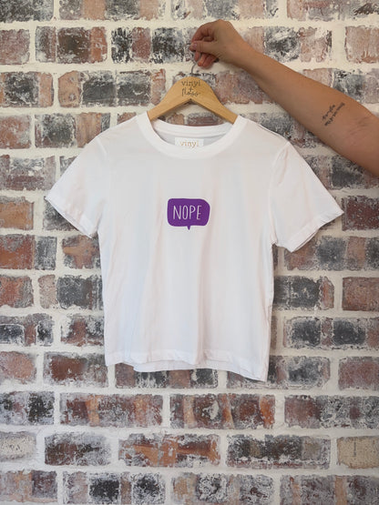 “nope” crop T-Shirt
