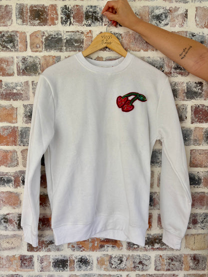 Beaded Cherry Sweatshirt